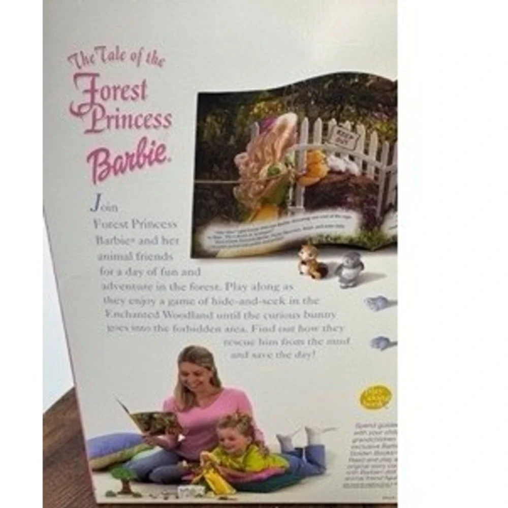 Vintage NEW Mattel Tale of the Forest Princess Barbie Doll Gift Set Cottage